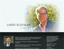 Tablet Screenshot of larryklayman.com